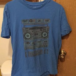 Blue Graphic Retro T-shirt Brand; Old Navy Size: M